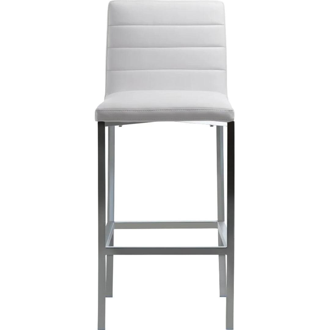 Modus Furniture 1Aa468M Amalfi Metal Back Bar Stool In White