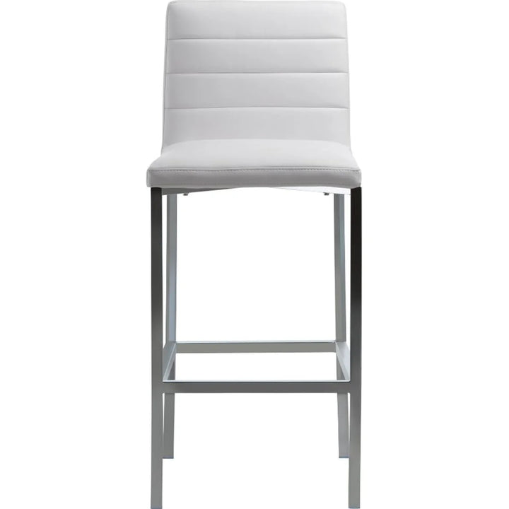 Modus Furniture 1Aa468M Amalfi Metal Back Bar Stool In White