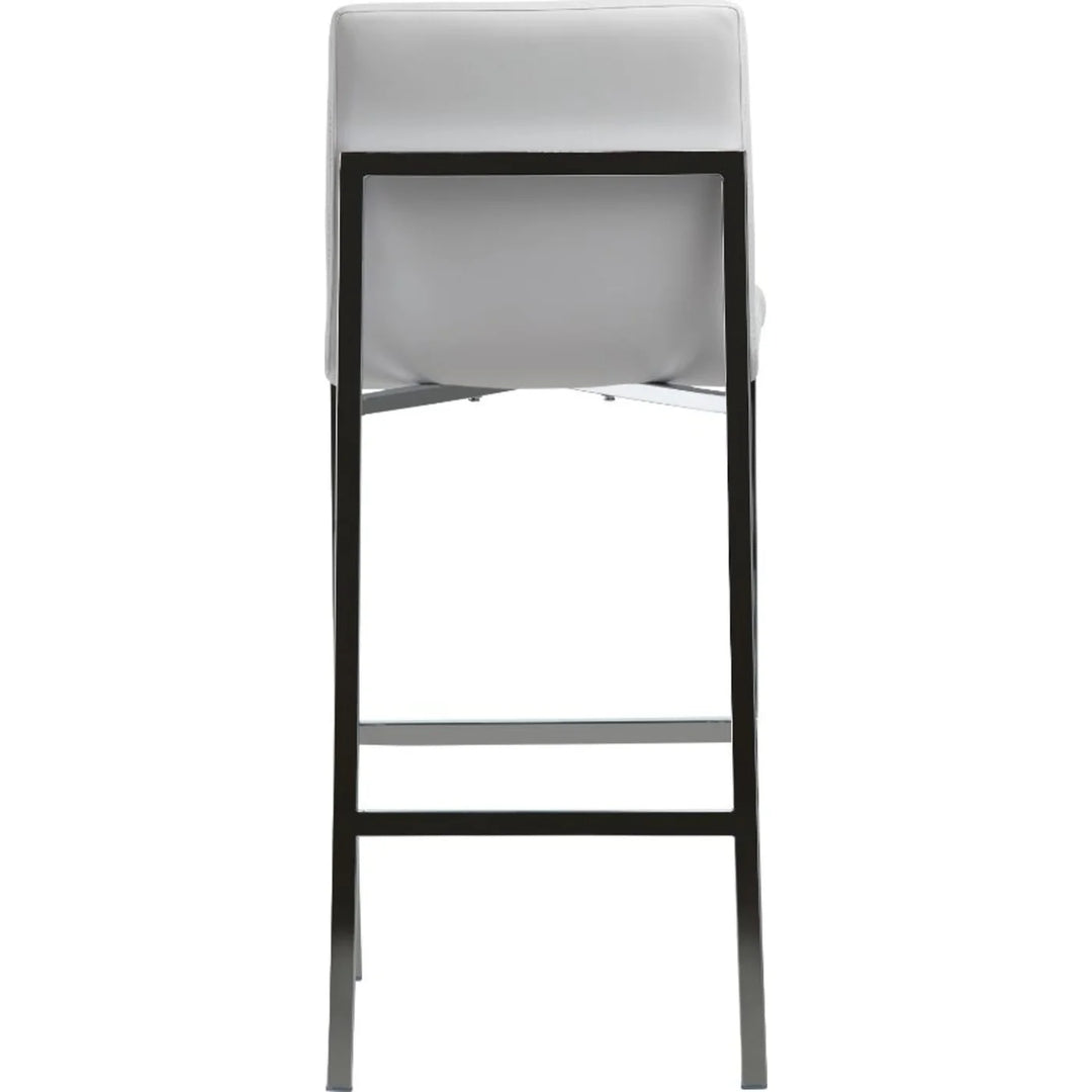 Modus Furniture 1Aa468M Amalfi Metal Back Bar Stool In White