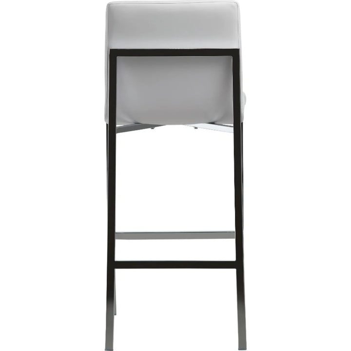 Modus Furniture 1Aa468M Amalfi Metal Back Bar Stool In White