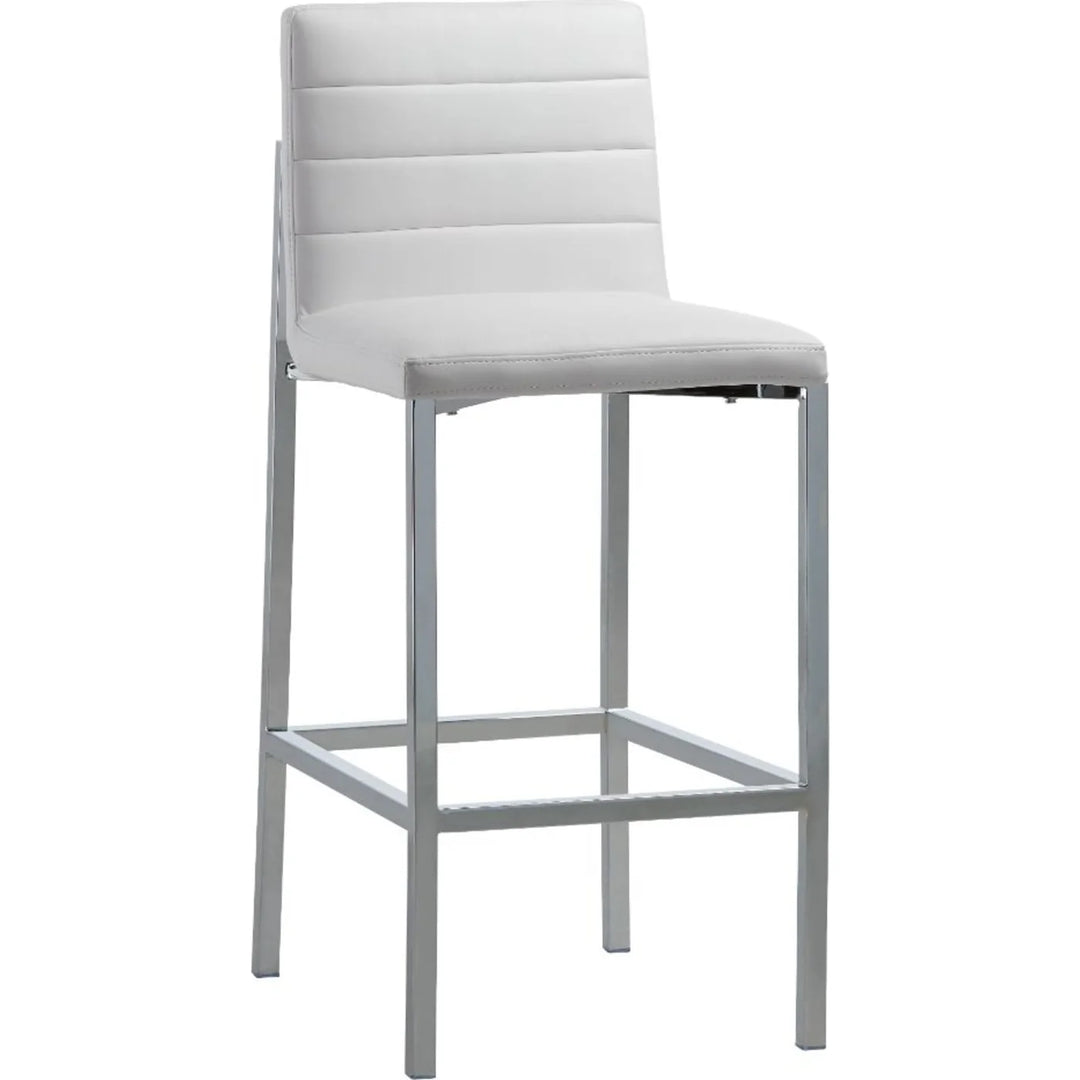 Modus Furniture 1Aa468M Amalfi Metal Back Bar Stool In White