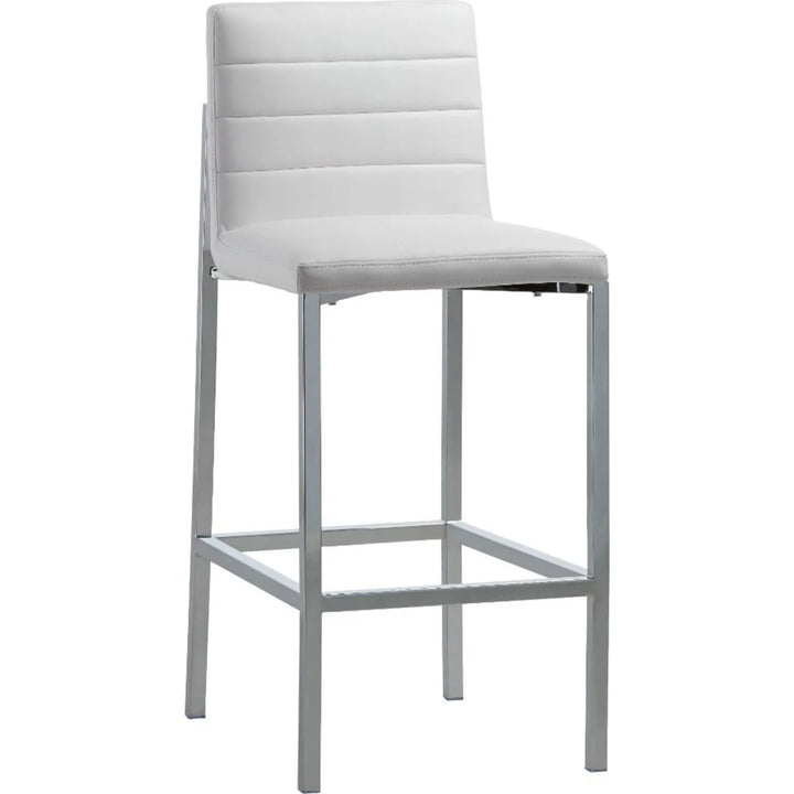 Modus Furniture 1Aa468M Amalfi Metal Back Bar Stool In White