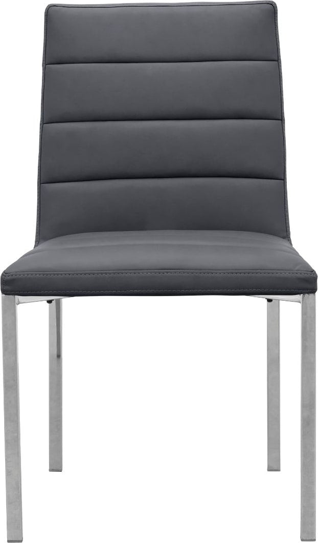 Amalfi Metal Back Chair in Cobalt Leather – view 2