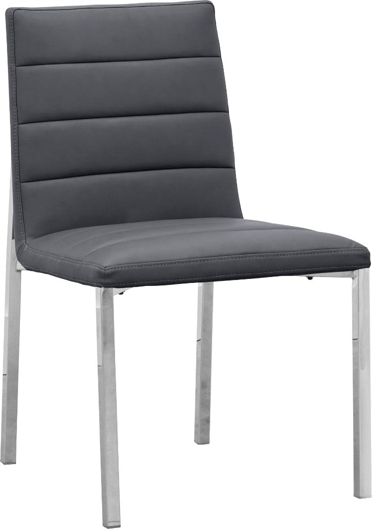 Amalfi Metal Back Chair in Cobalt Leather – view 3