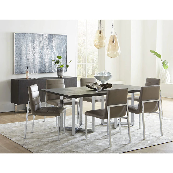 Modus Furniture 1Ae266M Amalfi Metal Back Chair In Taupe