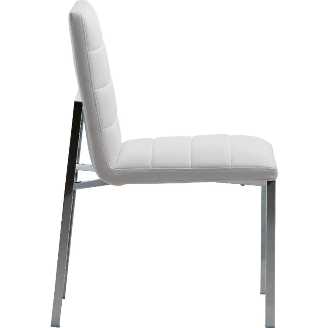 Modus Furniture 1Aa466M Amalfi Metal Back Chair In White