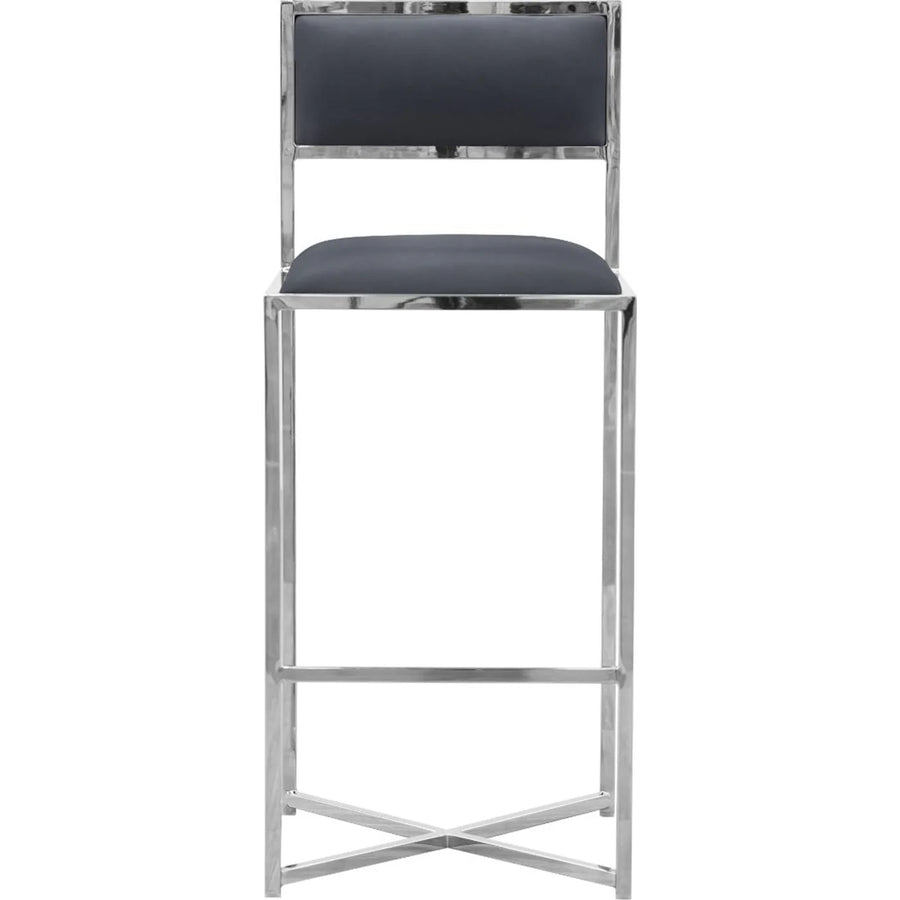 Modus Furniture 1Ae868X Amalfi X Base Bar Stool In Cobalt
