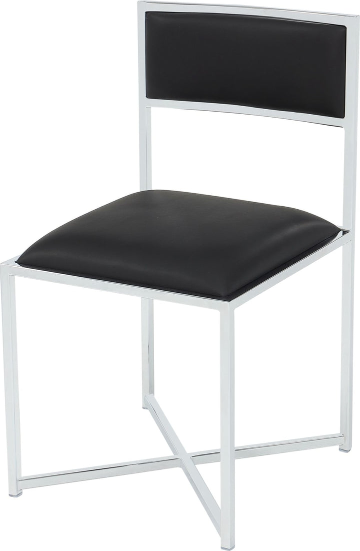 Amalfi X Base Chair -Soot/Chrm – view 2