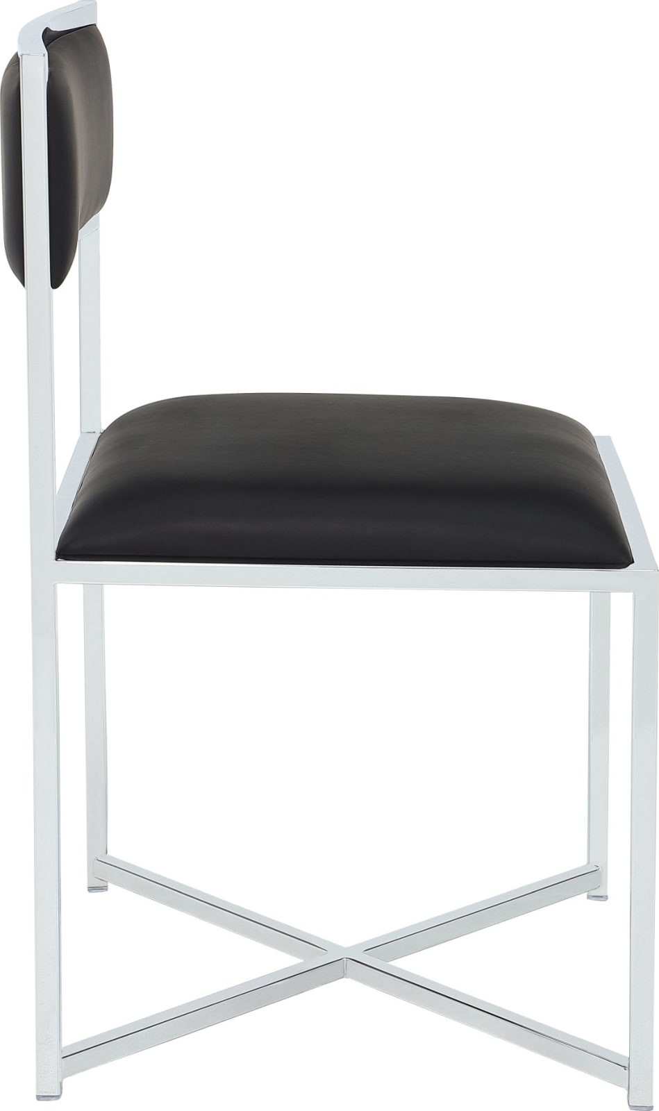 Amalfi X Base Chair -Soot/Chrm – view 3
