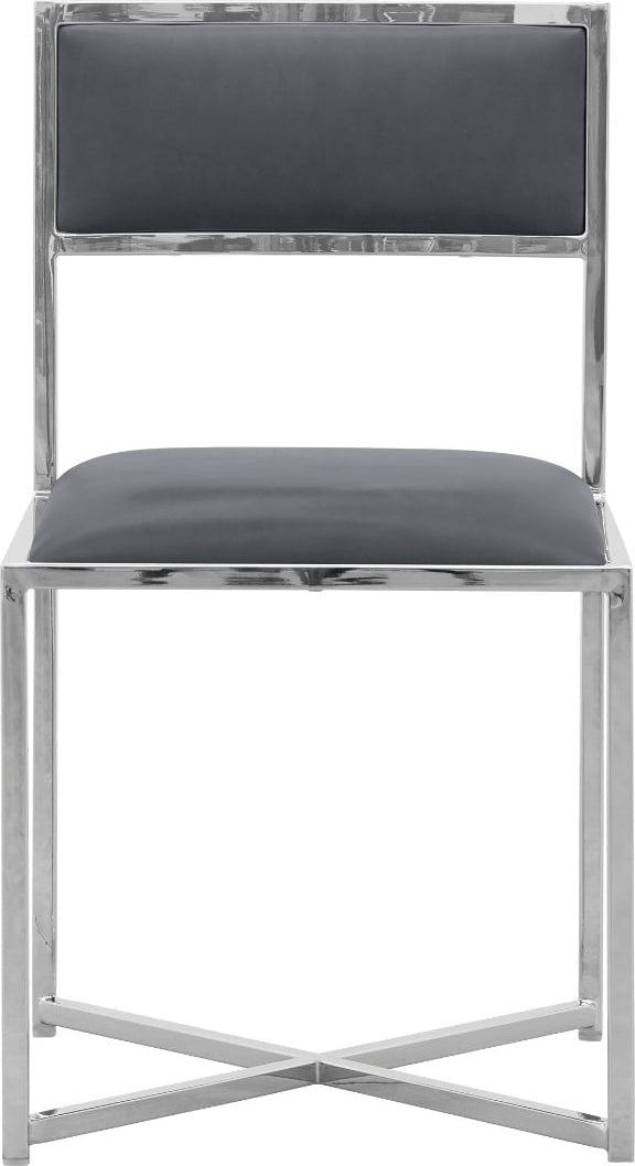 Amalfi X-Base Chair in Cobalt Leather – view 3