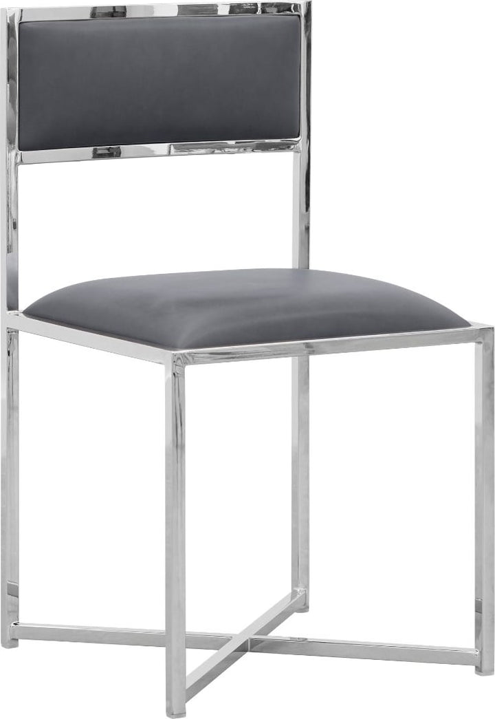 Amalfi X-Base Chair in Cobalt Leather – view 4