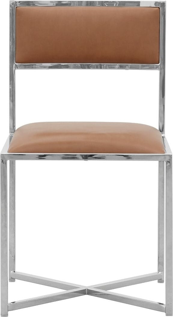 Amalfi X-Base Chair in Cognac Leather – view 2