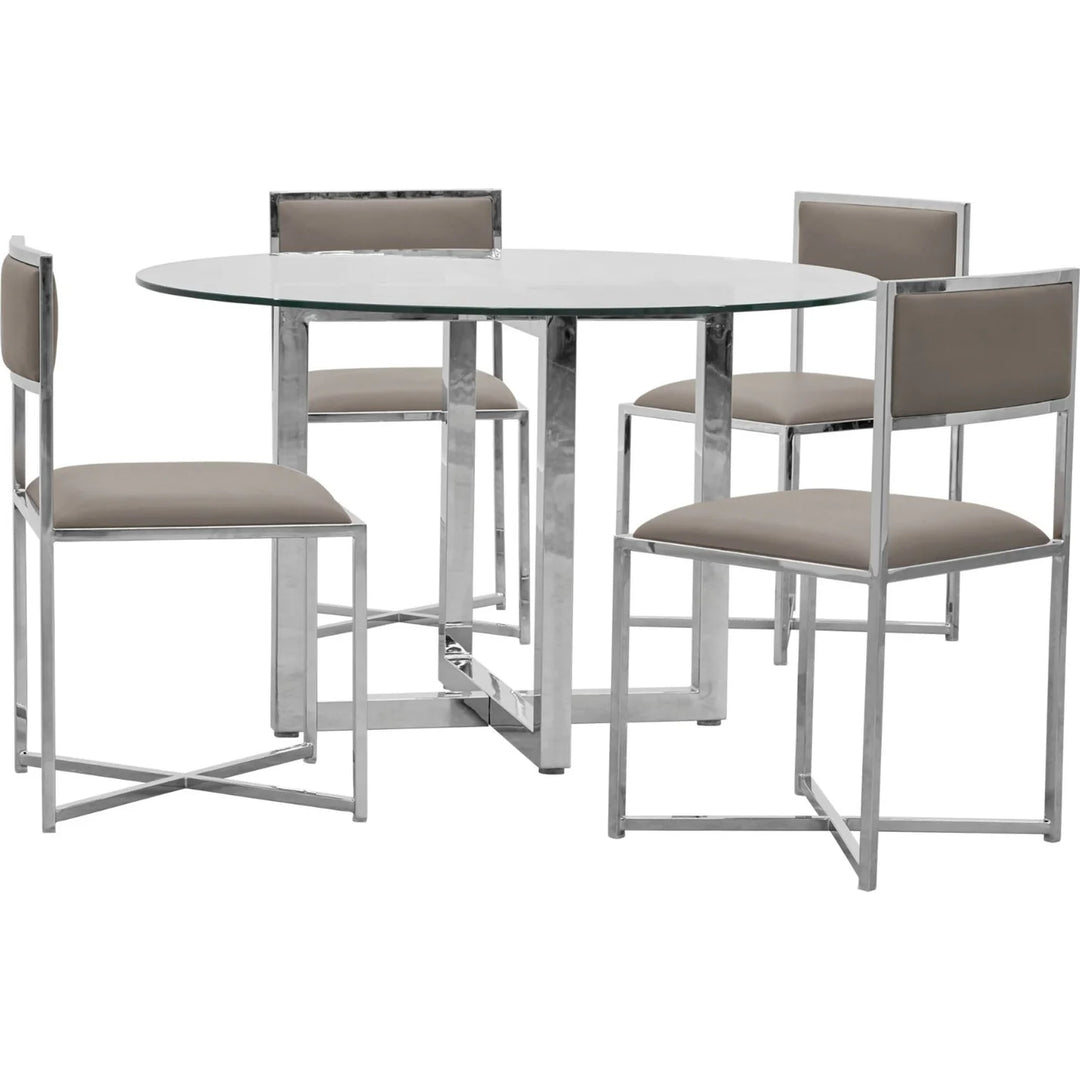 Modus Furniture 1Ae266X Amalfi X Base Chair In Taupe