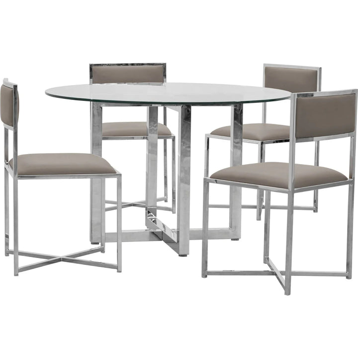 Modus Furniture 1Ae266X Amalfi X Base Chair In Taupe