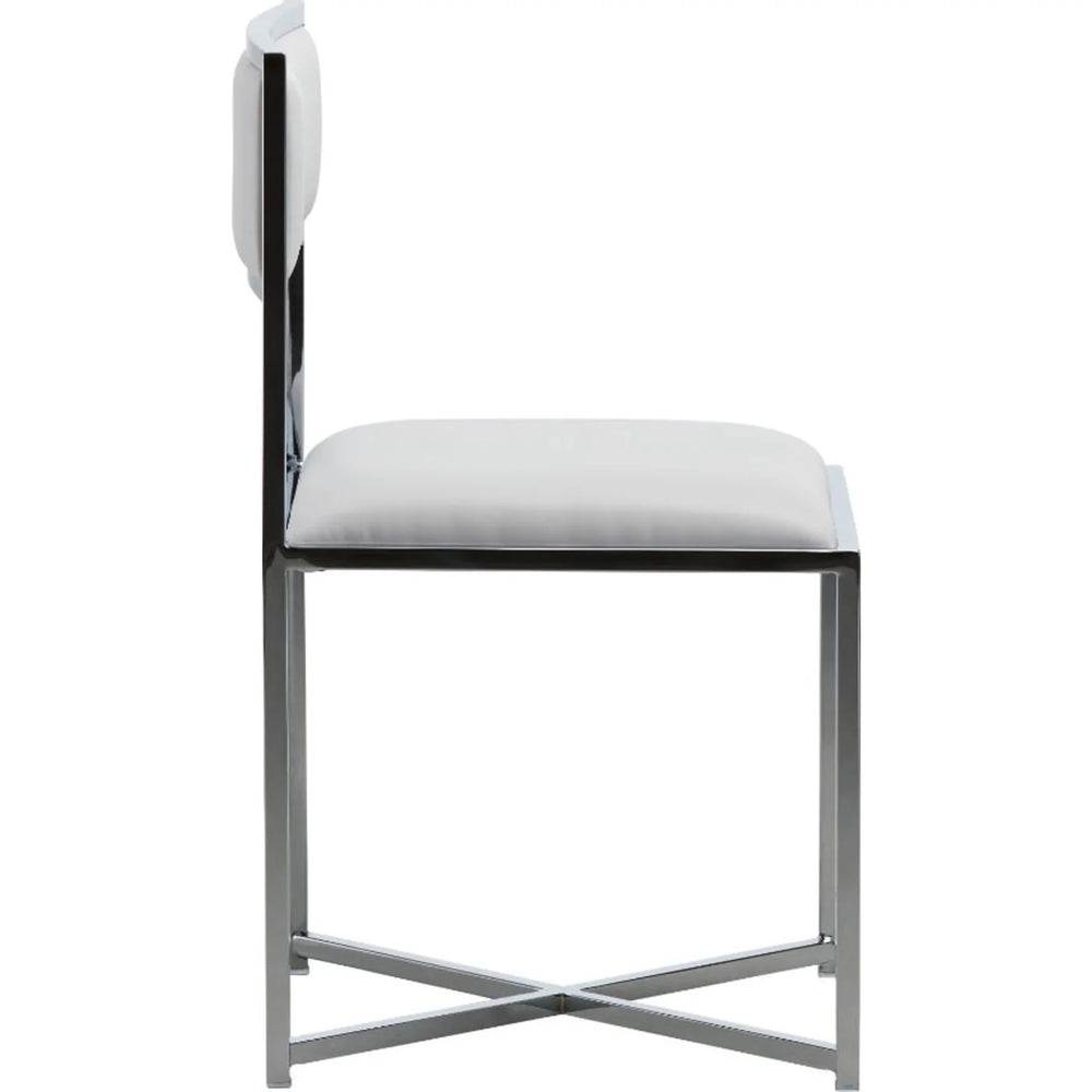 Modus Furniture 1Aa466X Amalfi X Base Chair In White