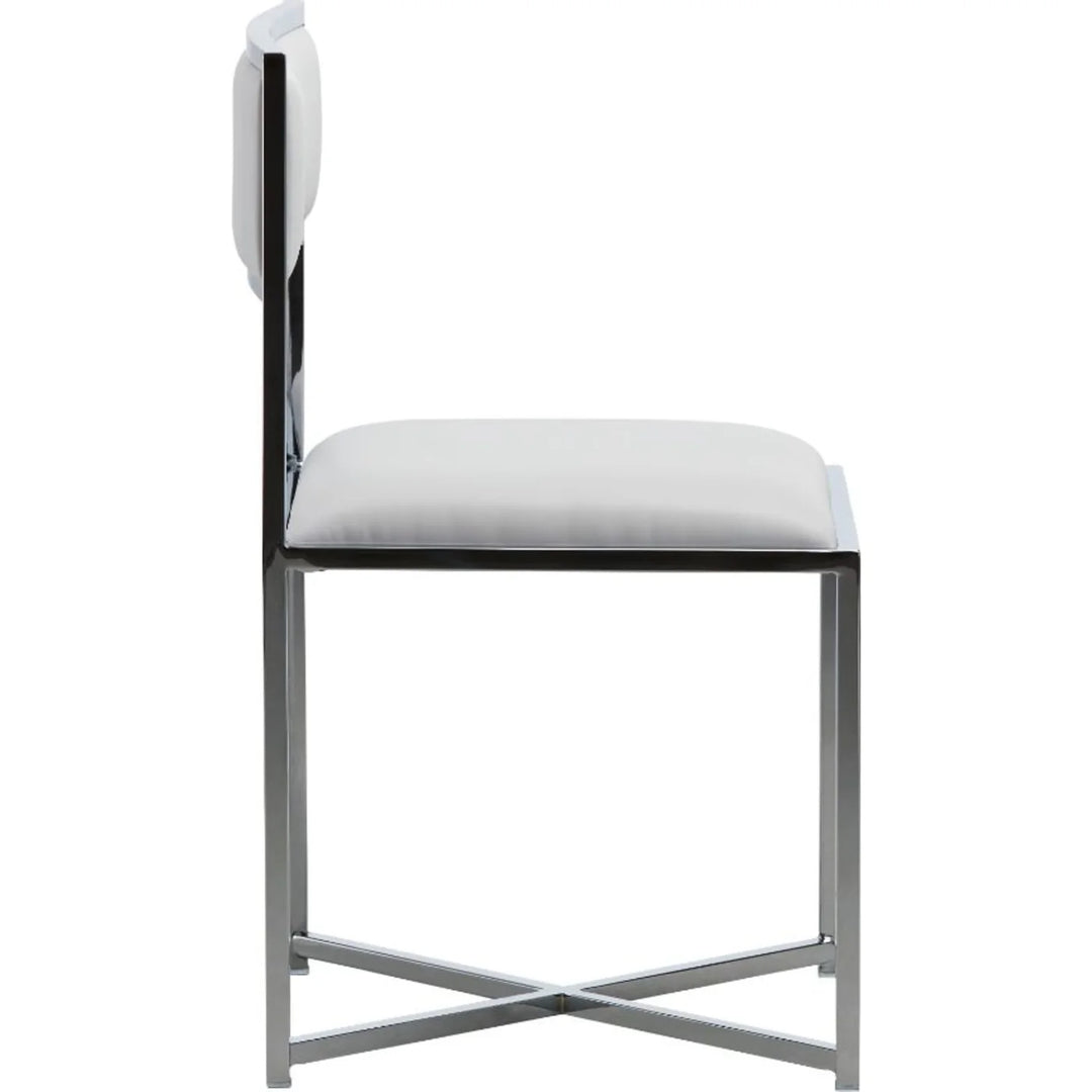 Modus Furniture 1Aa466X Amalfi X Base Chair In White