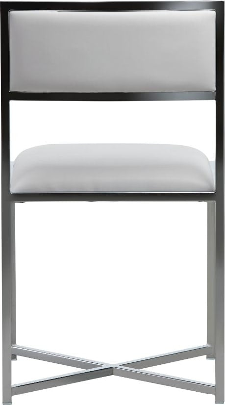 Amalfi X-Base Chair in White Leather – view 5