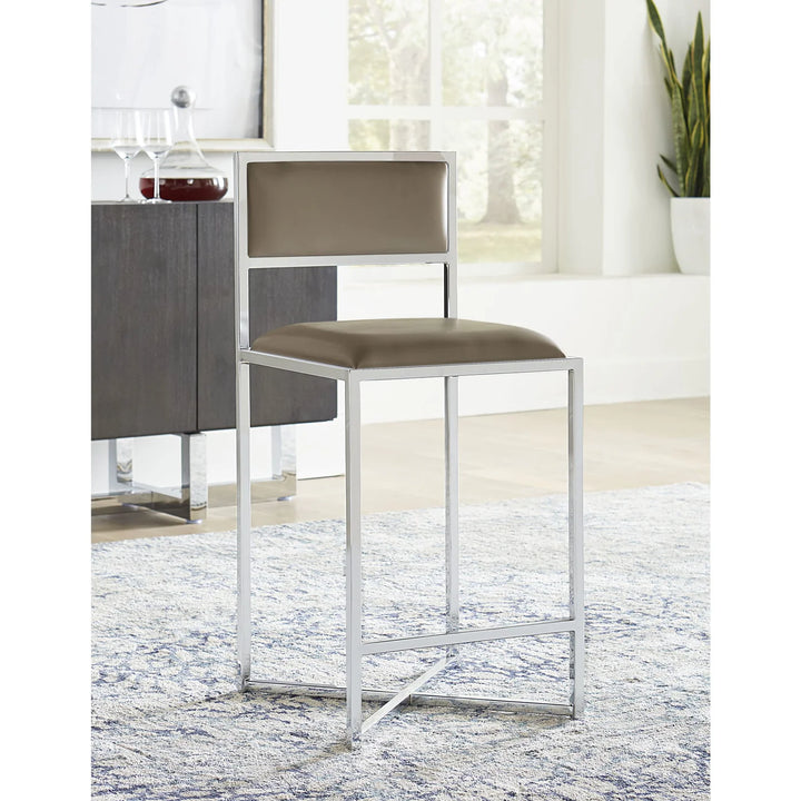 Modus Furniture 1Ae270X Amalfi X Base Counter Stool In Taupe