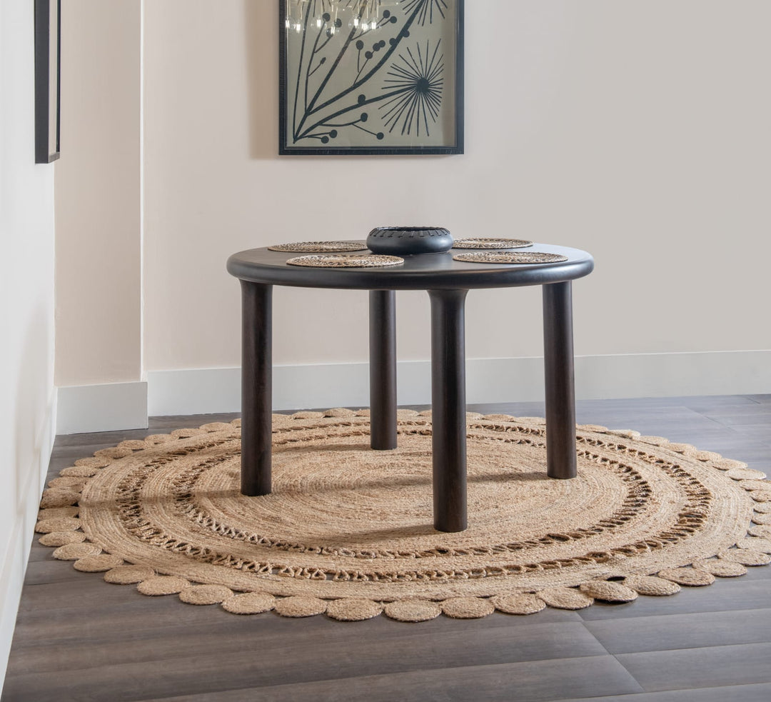 Amaroo Solid Mango Dining Table in Honey Date