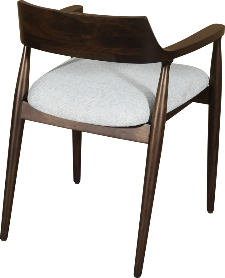 Amaroo Solid Mango Linen Upholstered Dining Arm Chair in Honey Date – view 6