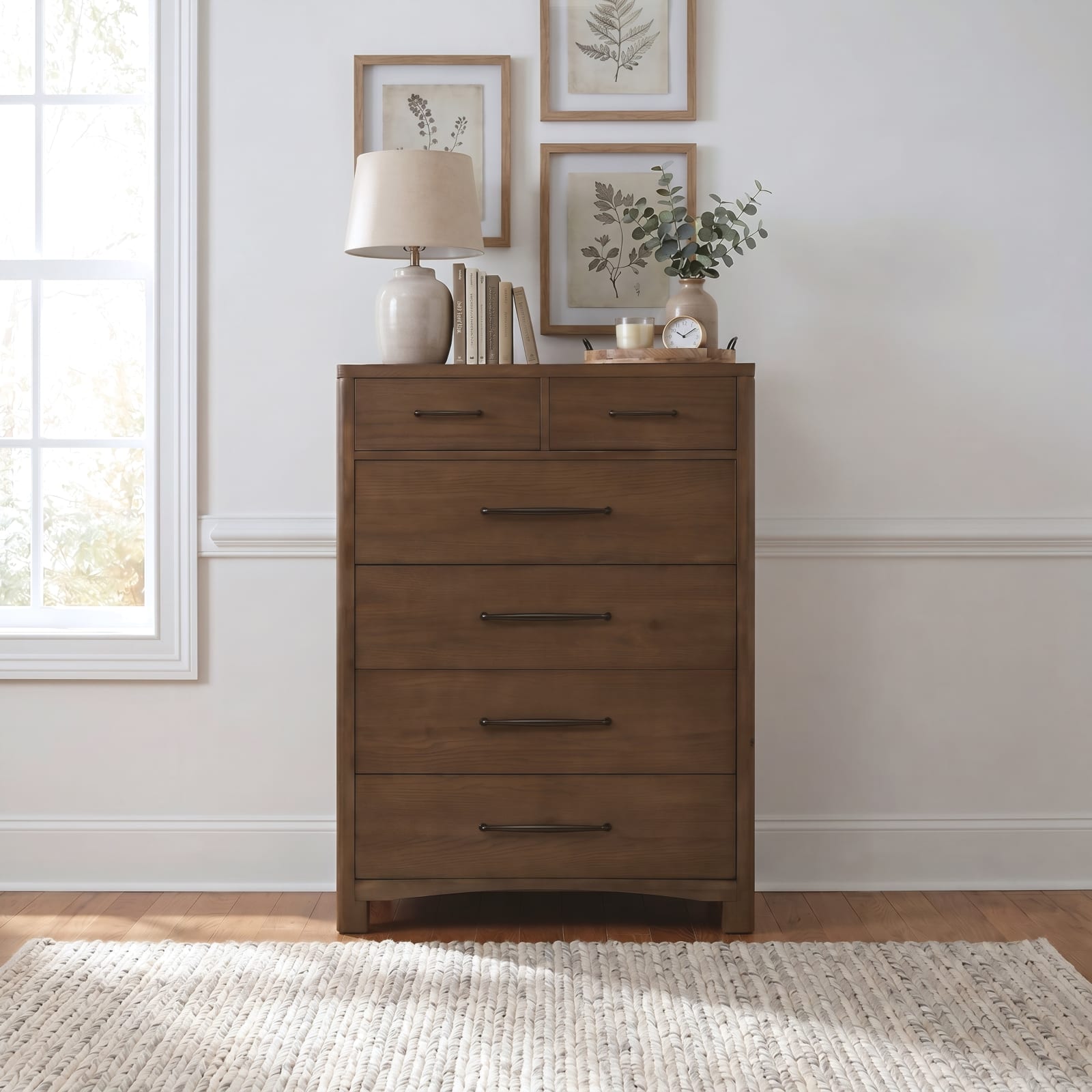 Arden 6 Drw Chest - Tvrn Brown