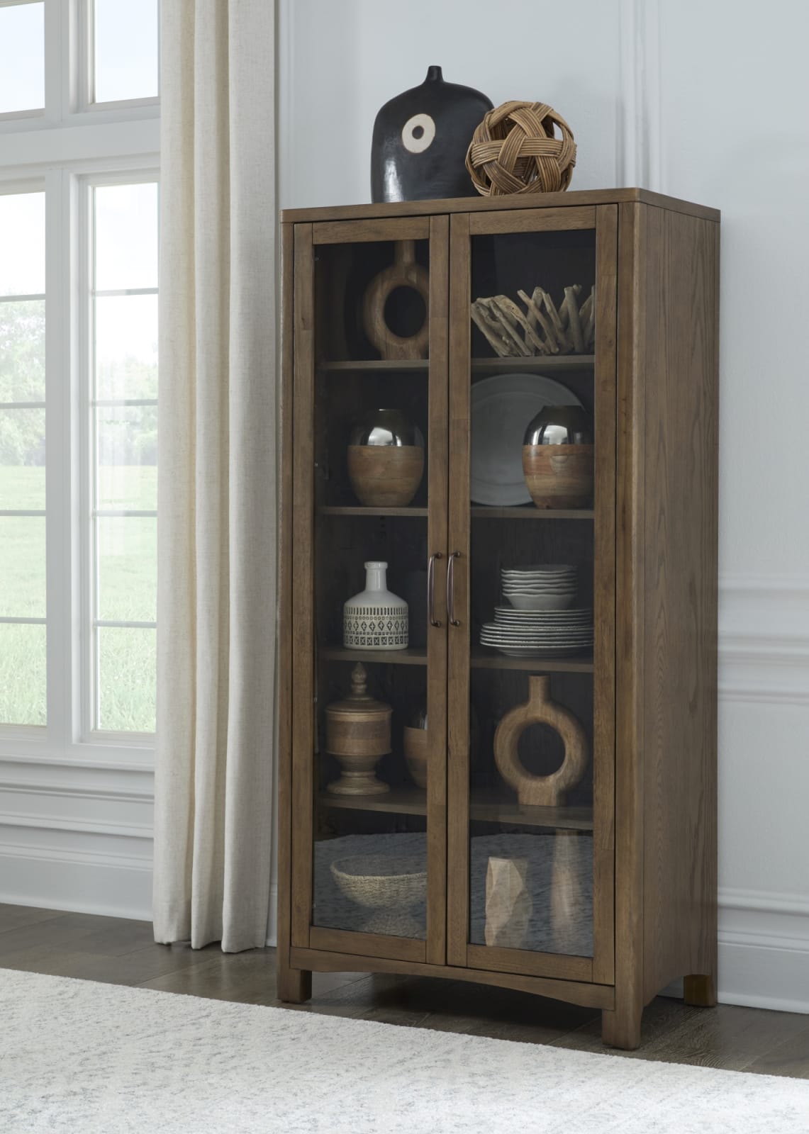 Arden Curio Cabinet - Tvn Brwn
