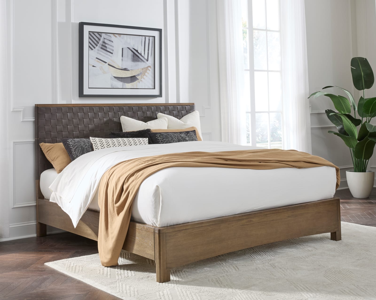 Arden Pfm CK Bed - Dk Ch/T Bwn