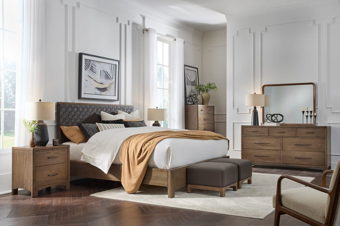 Arden Pfm QN Bed - Dk Ch/T Bwn – view 7