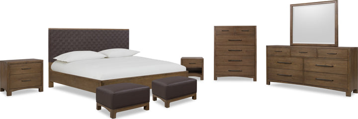 Arden Uph Ottoman - D Ch/T Bwn – view 7