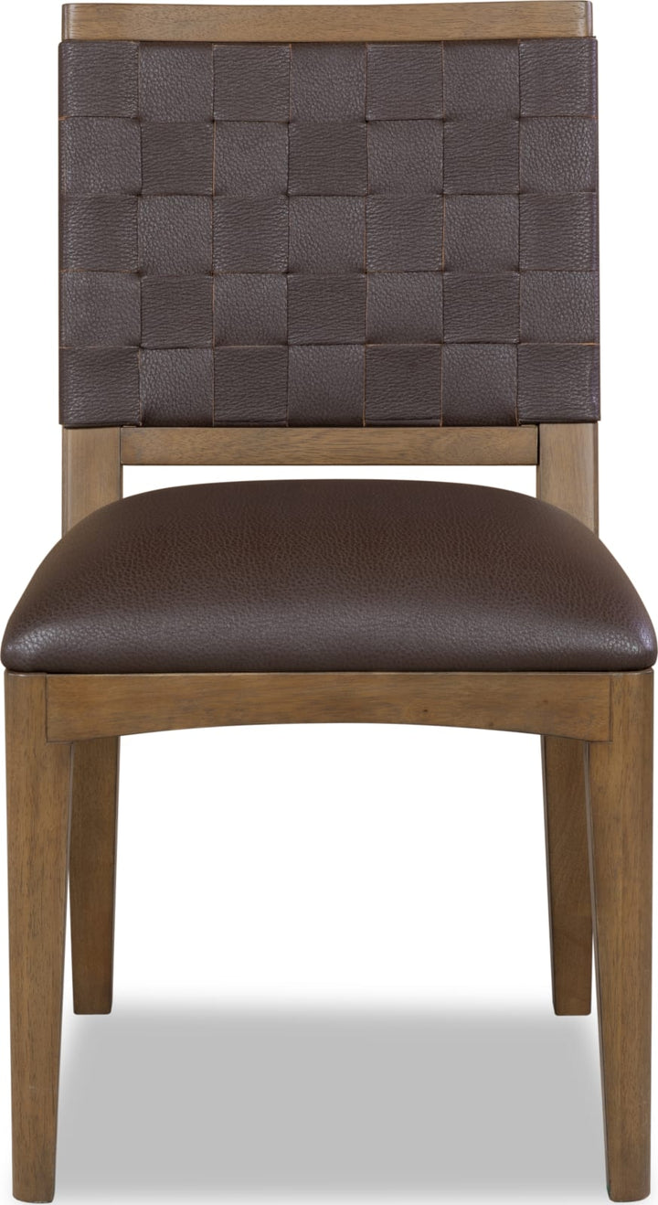 Arden Wvn Sd Chair - D C/T Brn – view 2
