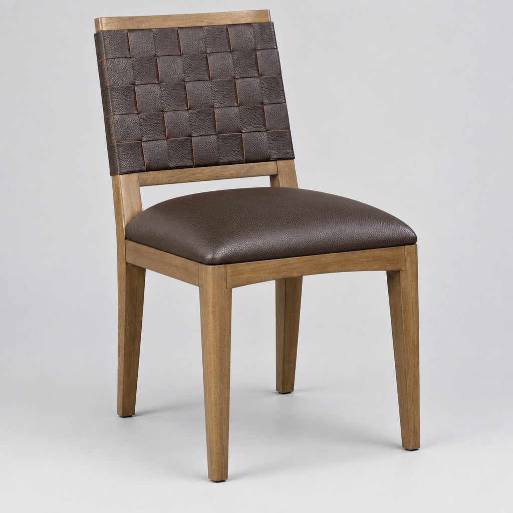Arden Wvn Sd Chair - D C/T Brn view 3