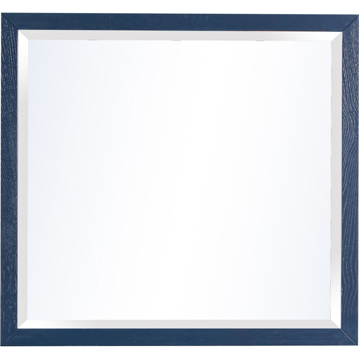 Argento Beveled Dresser Mirror in Navy Blue