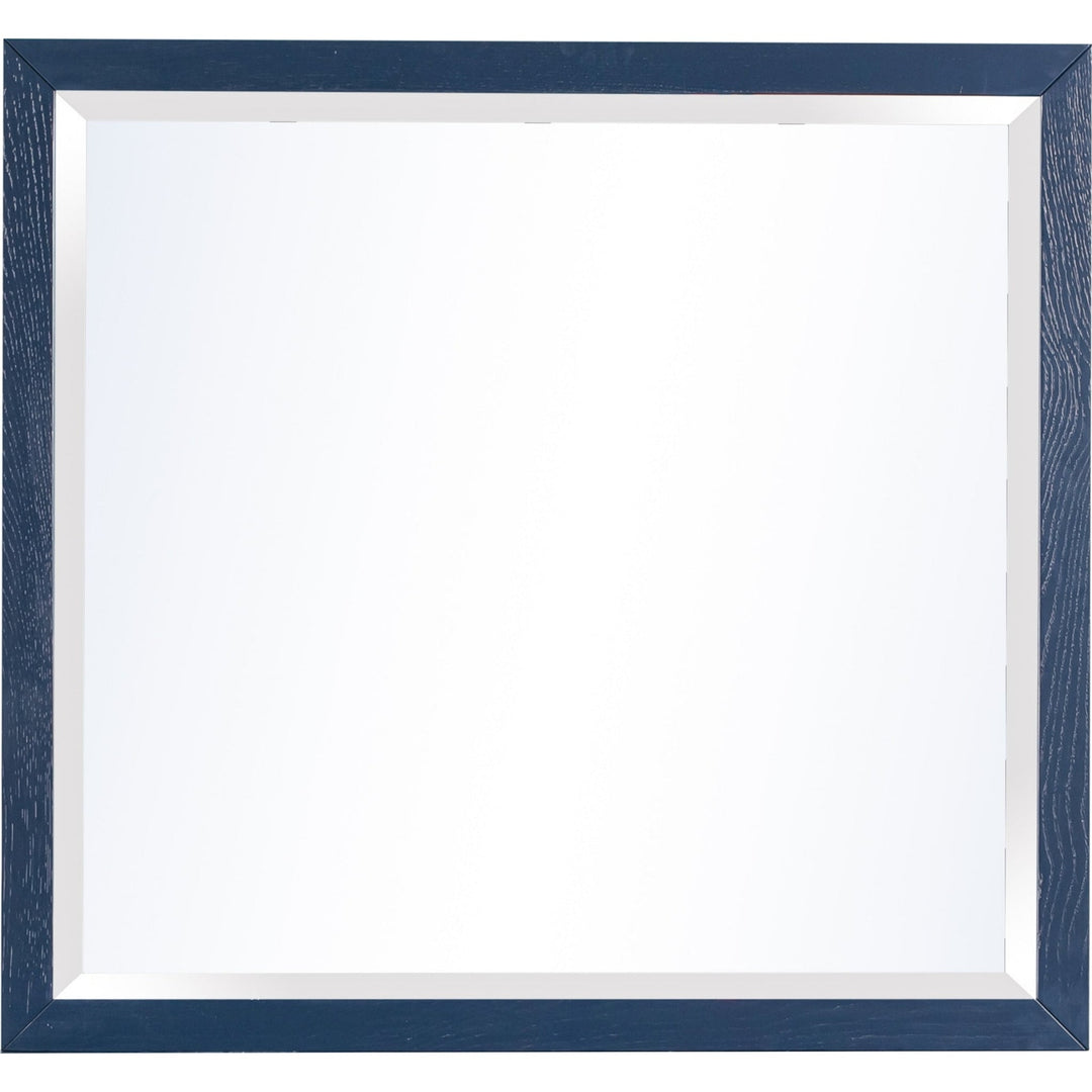 Argento Beveled Dresser Mirror in Navy Blue