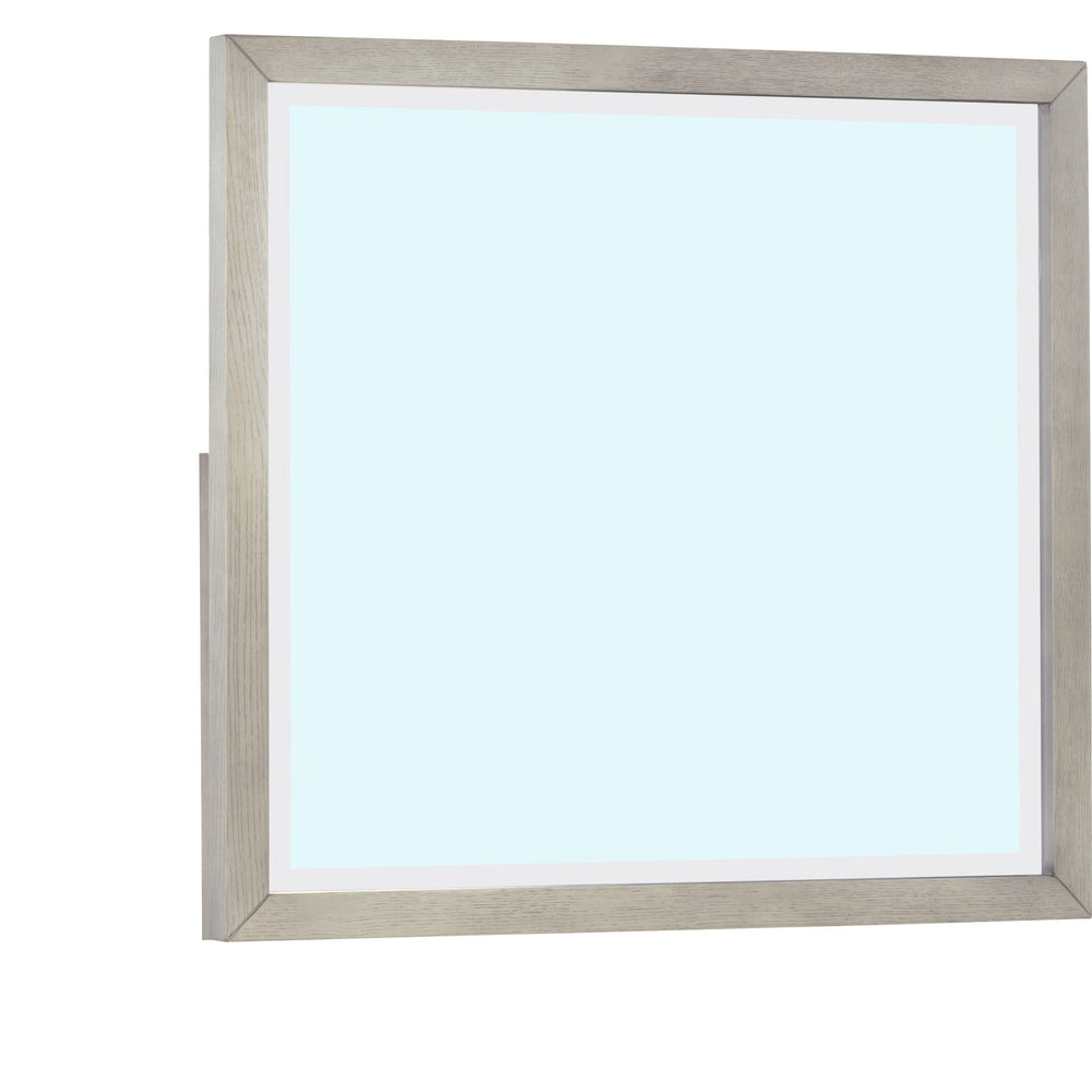 Argento Dresser Mirror in Misty Grey, detail view