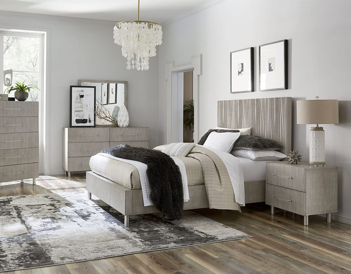 Argento Queen Bed in Misty Grey – view 2