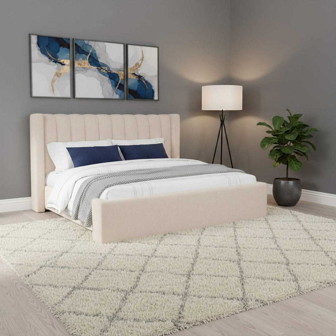 Arroyo Uph CKing Bed - Cashew