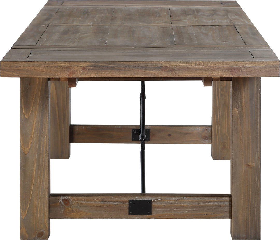 Autumn Solid Wood Extending Dining Table in Flint Oak – view 6