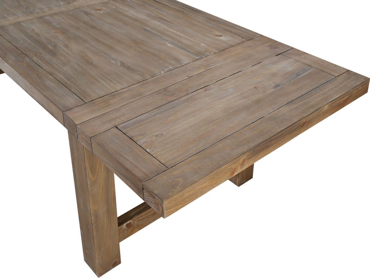 Autumn Solid Wood Extending Dining Table in Flint Oak – view 7