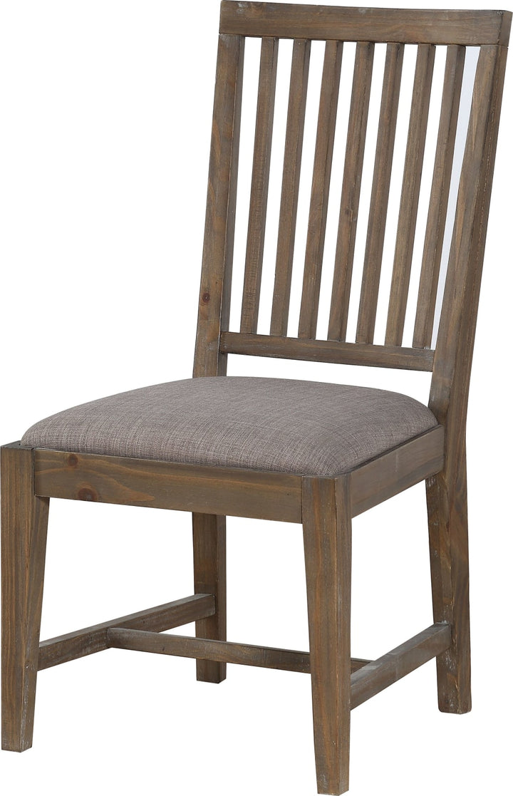 Autumn Solid Wood Upholstered Dining Chair in Flint Oak – view 3
