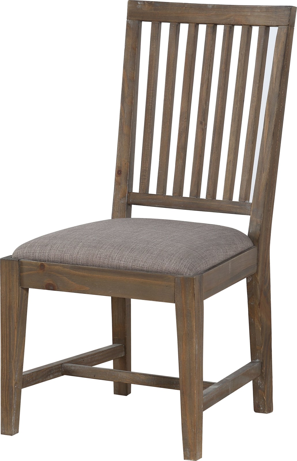 Autumn Solid Wood Upholstered Dining Chair in Flint Oak – view 3