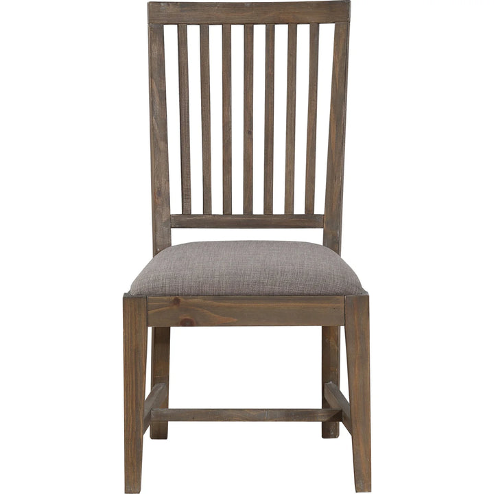Autumn Solid Wood Upholstered Dining Chair in Flint Oak