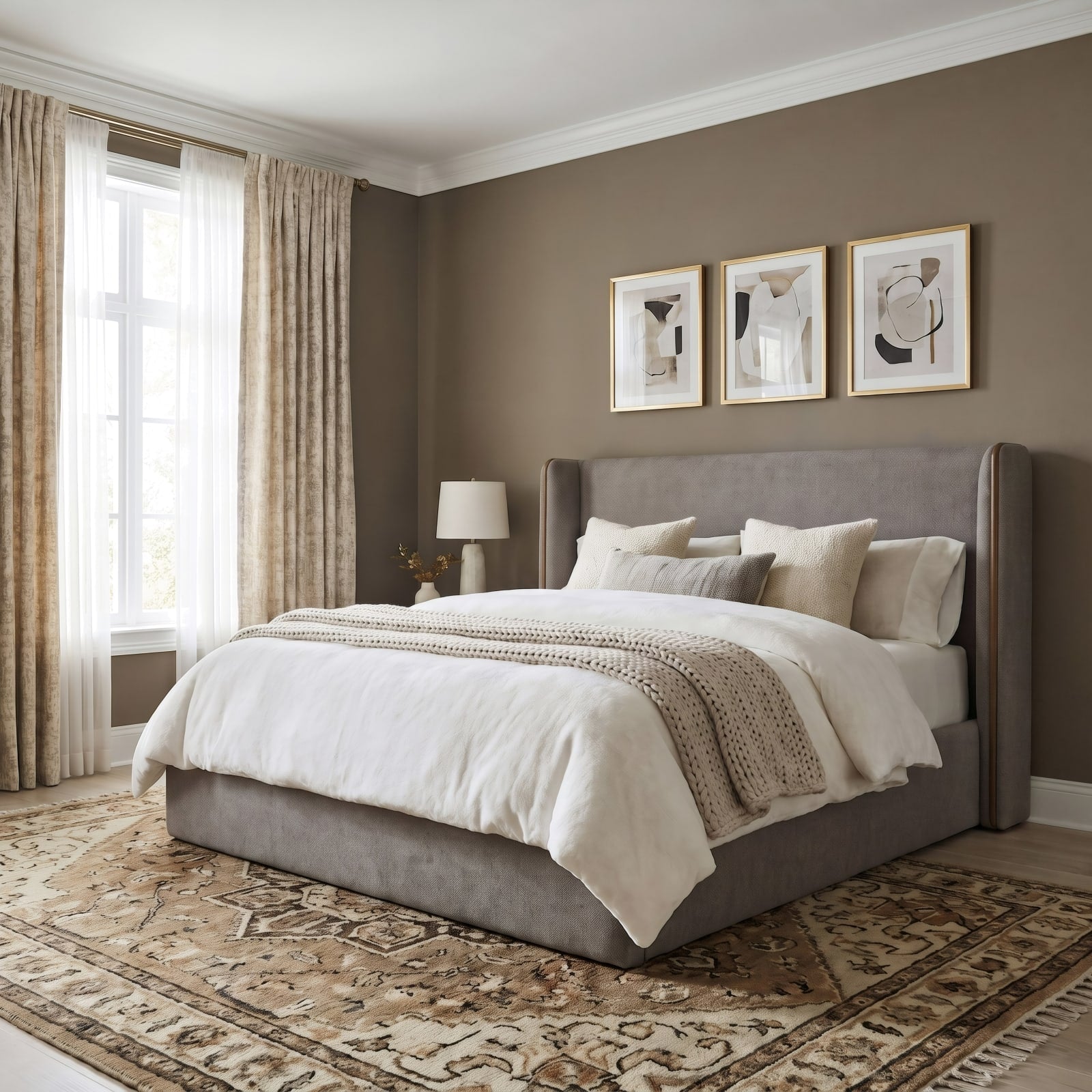 Bacall Wg Wd CK Bed - Msh/Clst – view 2