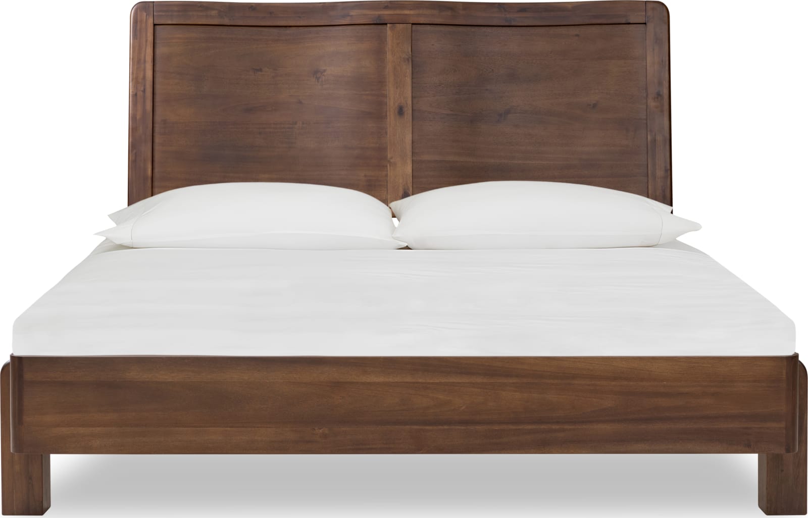 Basi Crvd King Bed - Brn Spice