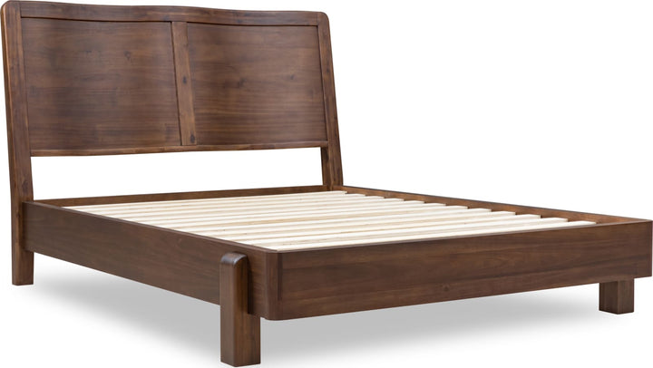 Basi Crvd King Bed - Brn Spice – view 4