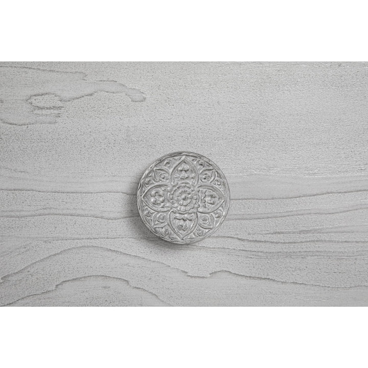 Boho Chic Nighstand in Washed White