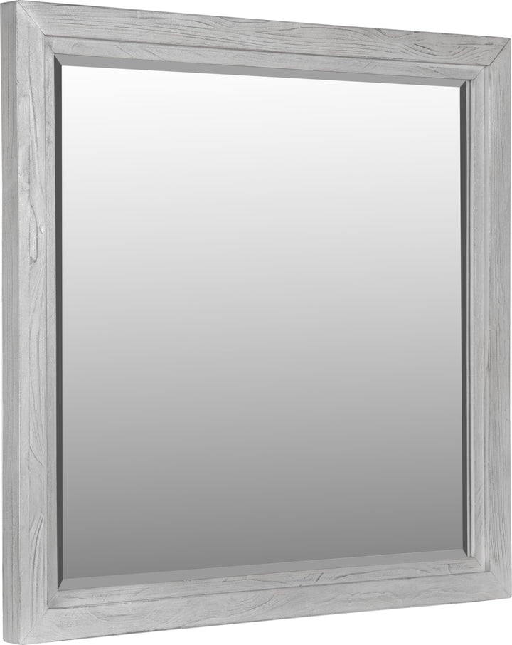 Boho Chic Plain Mirror in Washed White – view 4
