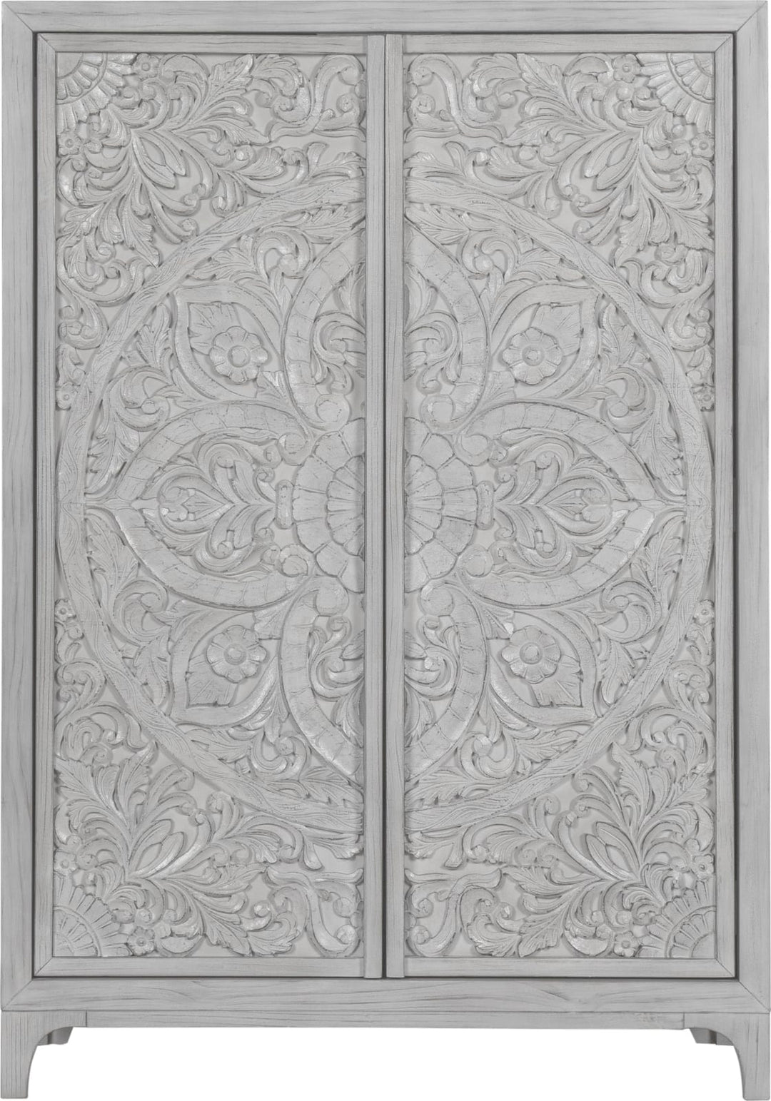 Boho Chic Wardrobe Chest in Washed White (2024) – view 4