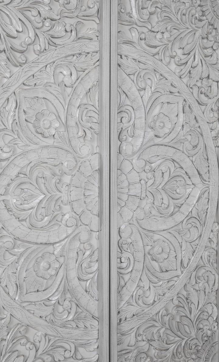 Boho Chic Wardrobe Chest in Washed White (2024) – view 6