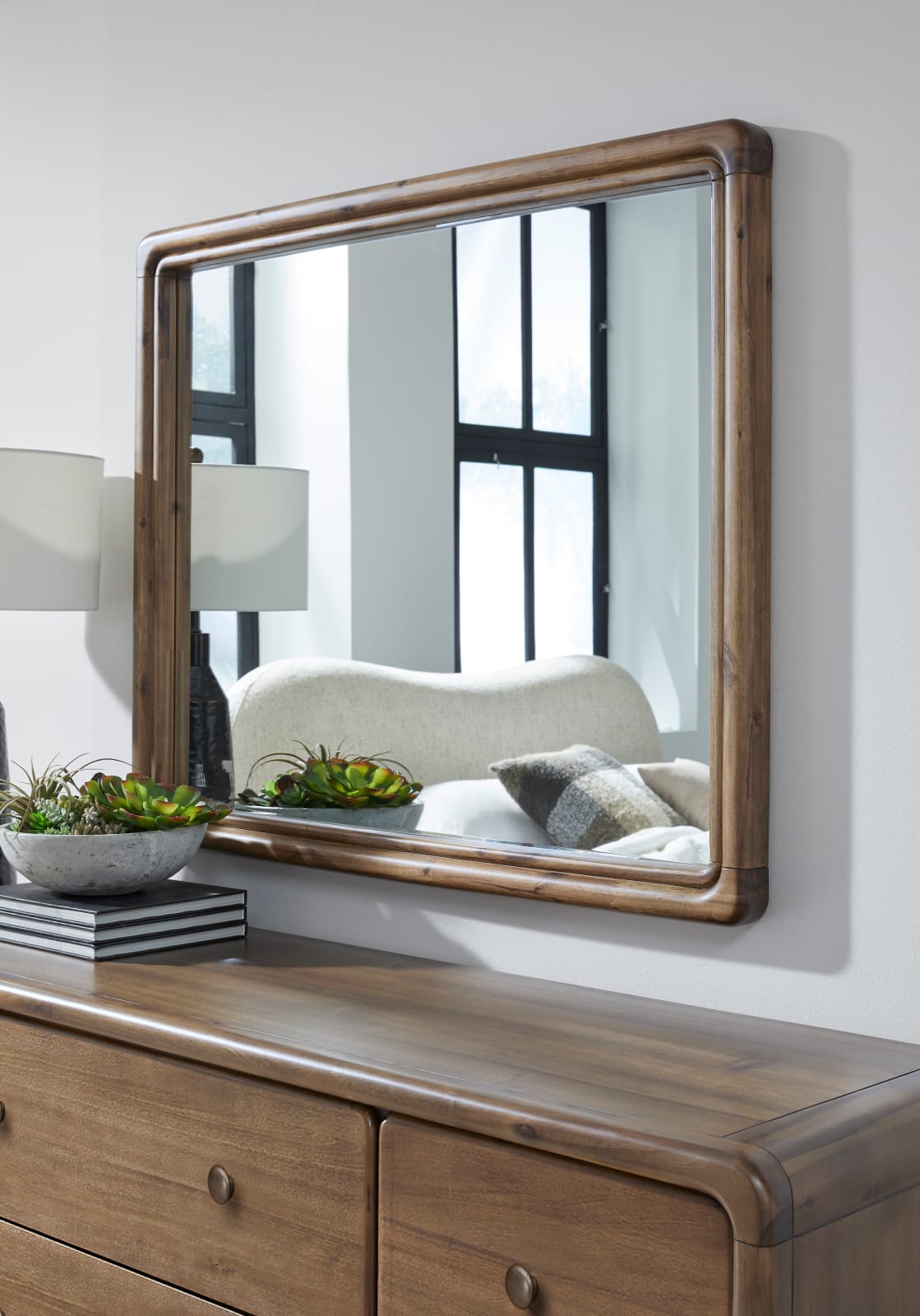 Boka Beveled Glass Wall or Dresser Mirror in Impala