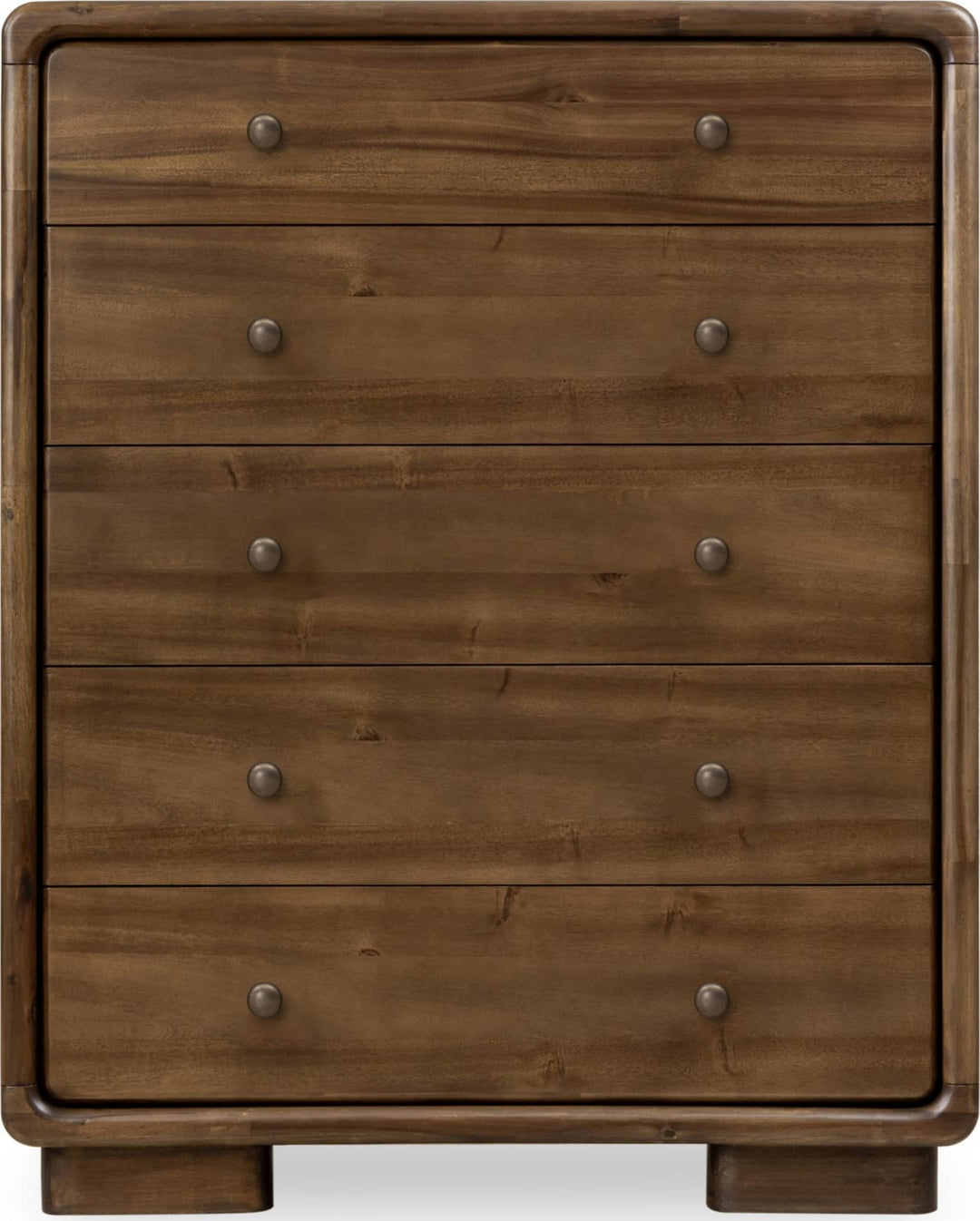 Boka Five Drawer Acacia Wood Chest in Impala – view 2